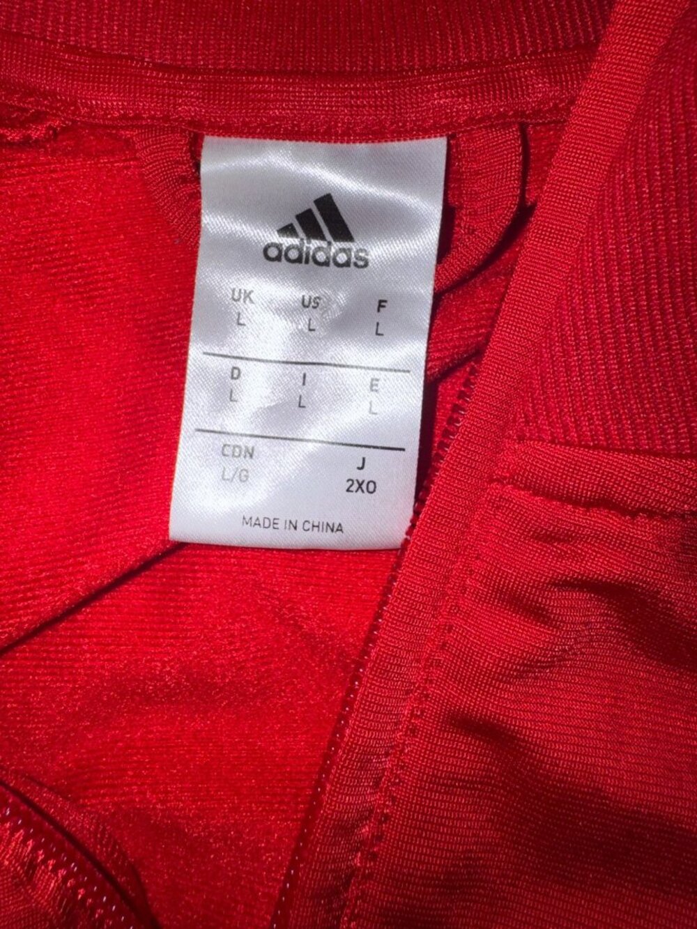 Adidas FC Bayern Munich Red Full Zip Track Jacket Womens Size L - Picture 4 of 7